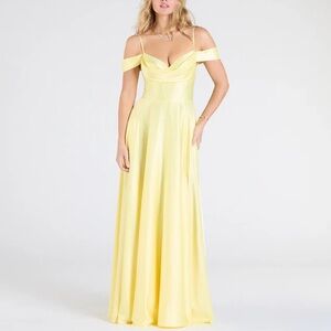 windsor yellow prom dress Strapless Dresses Special OccasionThe Marine beaded pearl formal dress exudes glam in a stunning mermaid silhouette with a high slit for effortless allure and a sultry cutout bodice so you can flaunt your figure! Yellow Windsor Formal Prom Homecoming